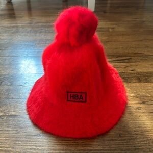 Hood by air real fur bucket hat